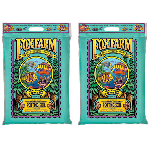 Foxfarm FX14053 Ocean Forest Organic Garden Potting Soil Mix 12 Quarts (2 Pack)