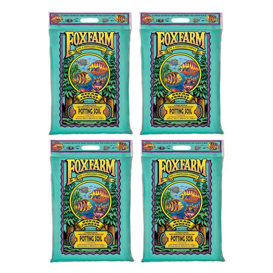 Foxfarm FX14053 Ocean Forest Organic Garden Potting Soil Mix 12 Quarts (4 Pack)