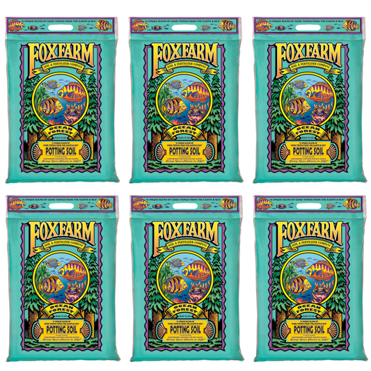 Foxfarm FX14053 Ocean Forest Organic Garden Potting Soil Mix 12 Quarts (6 Pack)