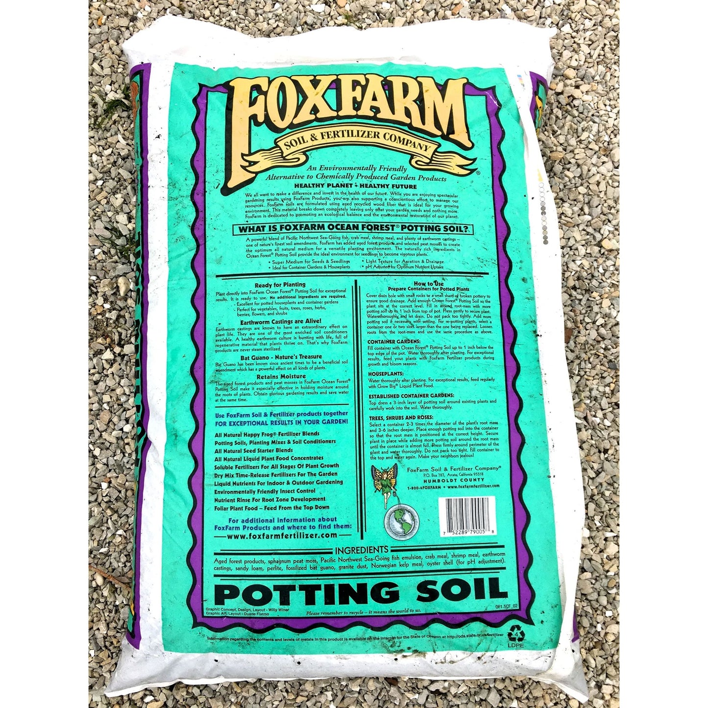 FoxFarm Happy Frog Nutrient and Ocean Forest Garden Potting Soil Mix (2 Pack)