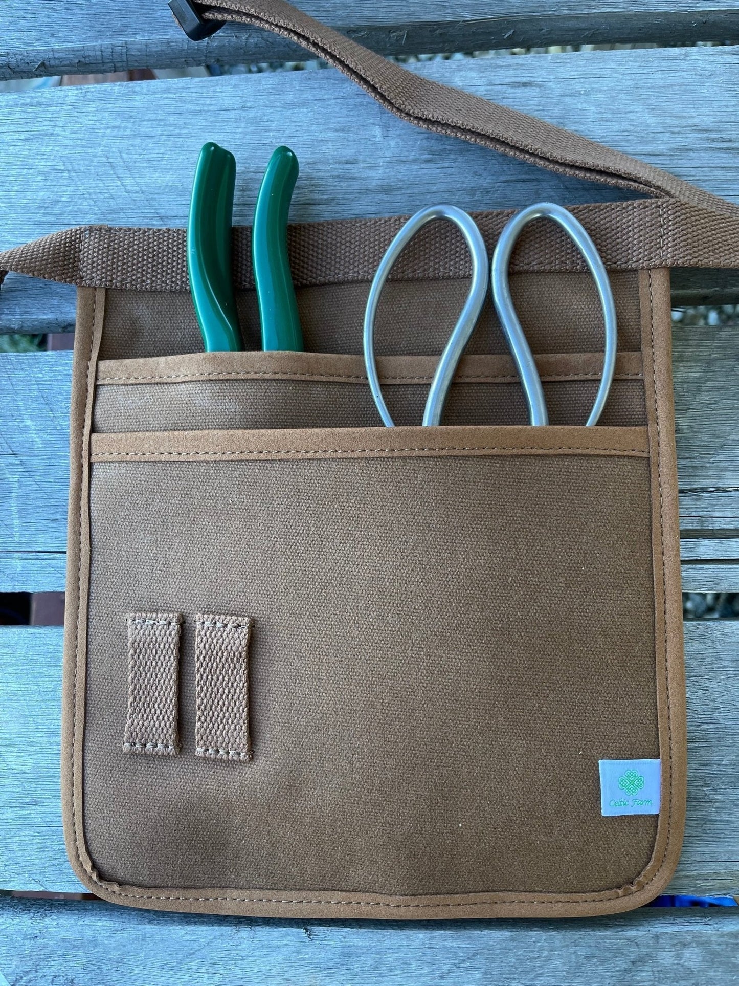 Garden Tool Belt - Waxed Canvas for Gardening