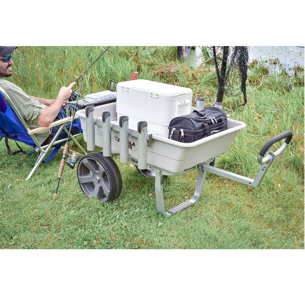 Gorilla Carts 200 Pound Capacity Heavy Duty Poly Fish and Marine Utility Cart