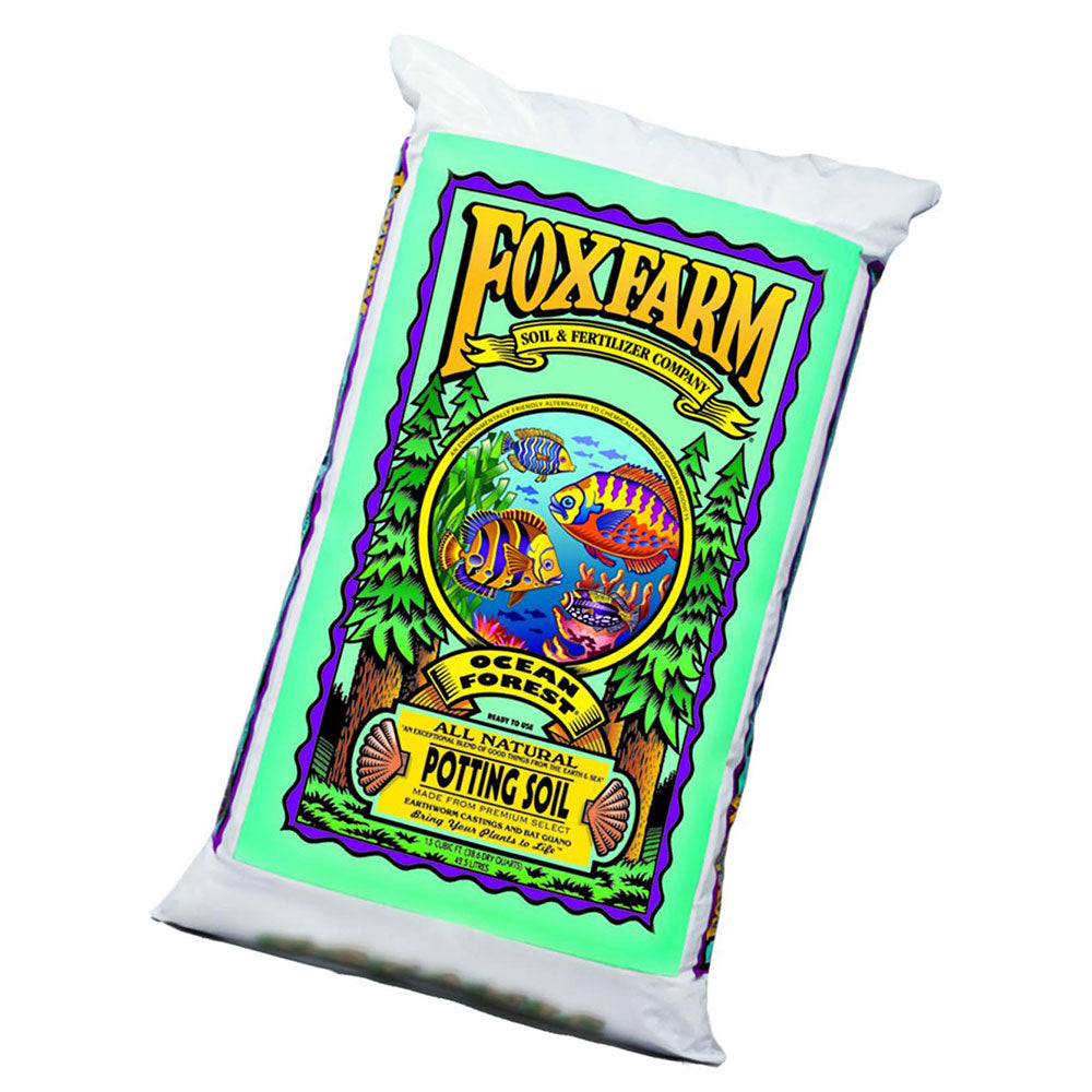 Foxfarm FX14053 Ocean Forest Organic Garden Potting Soil Mix 12 Quarts (3 Pack)