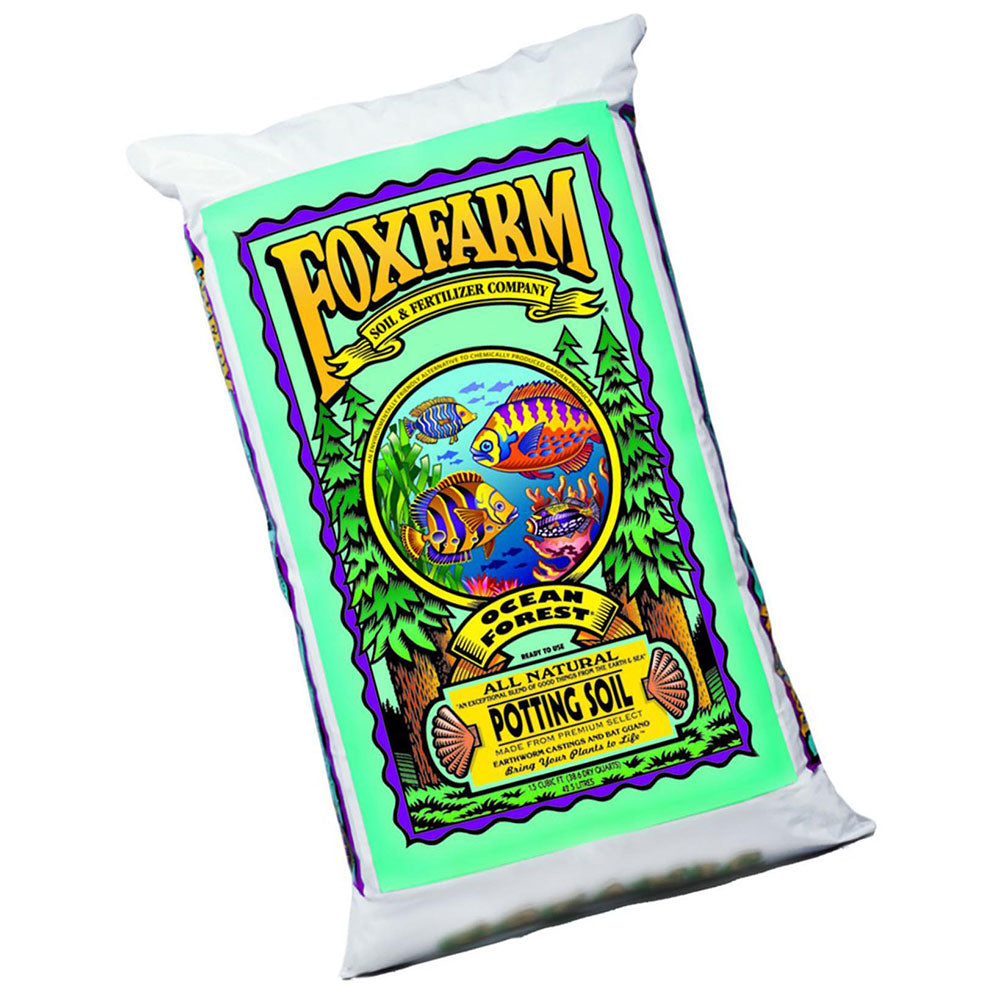 FoxFarm FX14053+FX14054 Ocean Forest w/Happy Frog Garden Potting Soils, 12 Quart