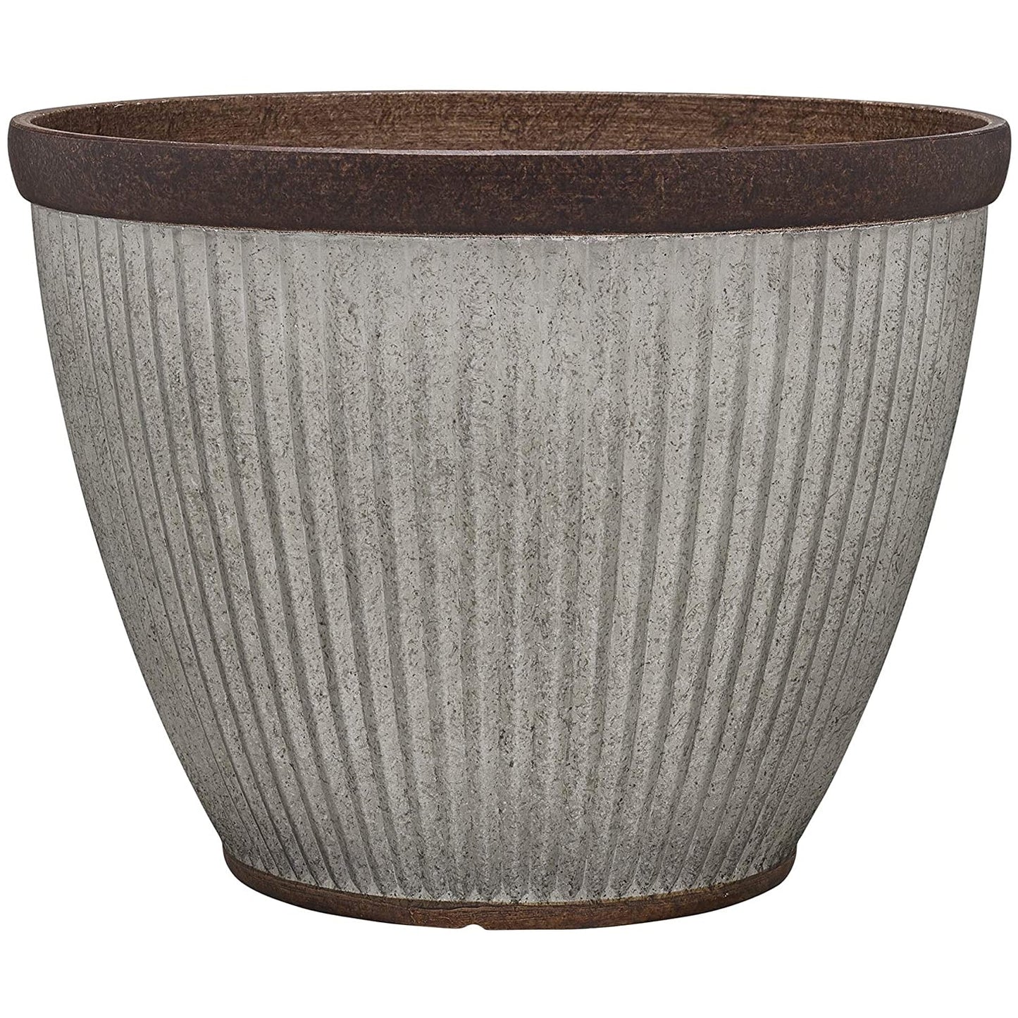 Southern Patio HDR-046868 20.5 Inch Diameter Rustic Resin Outdoor Planter Urn