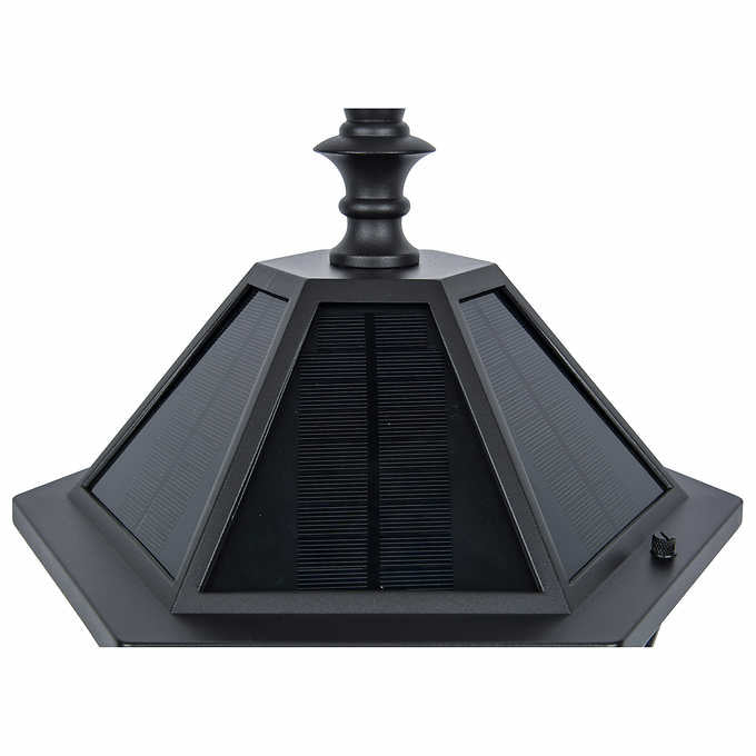 SmartYard Outdoor Solar LED Lamp Post 300 Lumen 90 Inch Tall