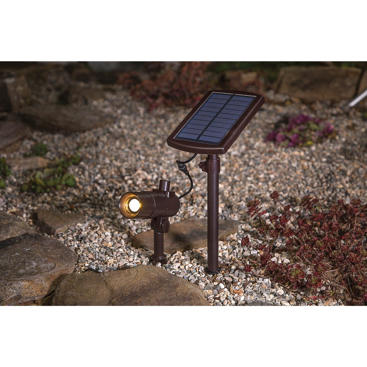 Energizer Smart Focus LED 100-Lumen Solar Spotlight 2 Pack