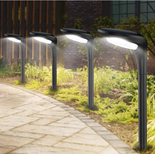 SmartYard Solar Pathway Lights, 4-Pack Color Glow LED Landscape Lighting-20 Lumen