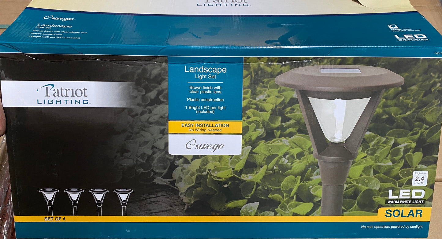 Patriot Oswego Solar Pathway Lights 6 Lumen  8-Pack