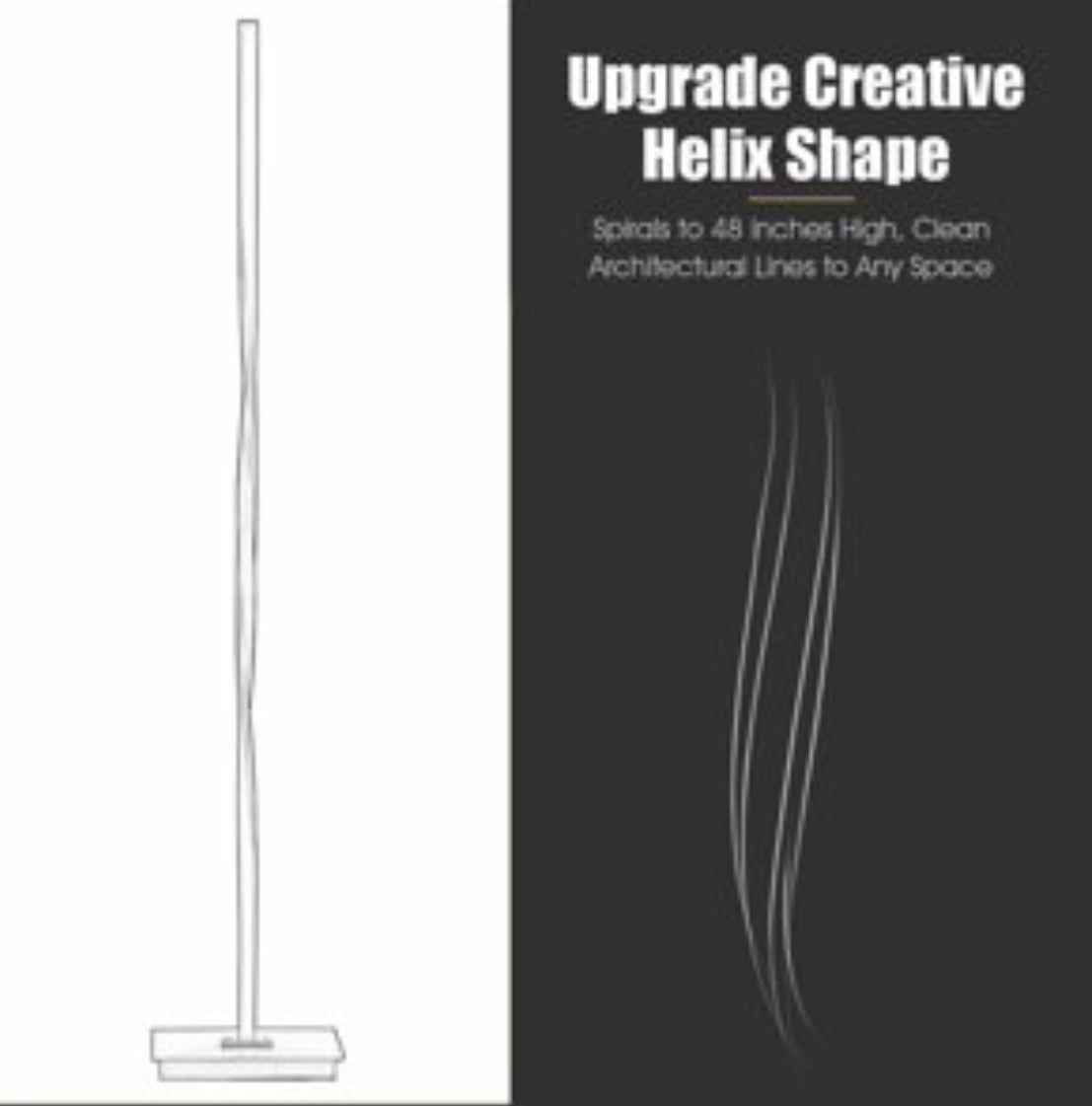 Modern LED Floor Lamp for Living Room Bright Lighting - 48" Tall Light-Dimmable