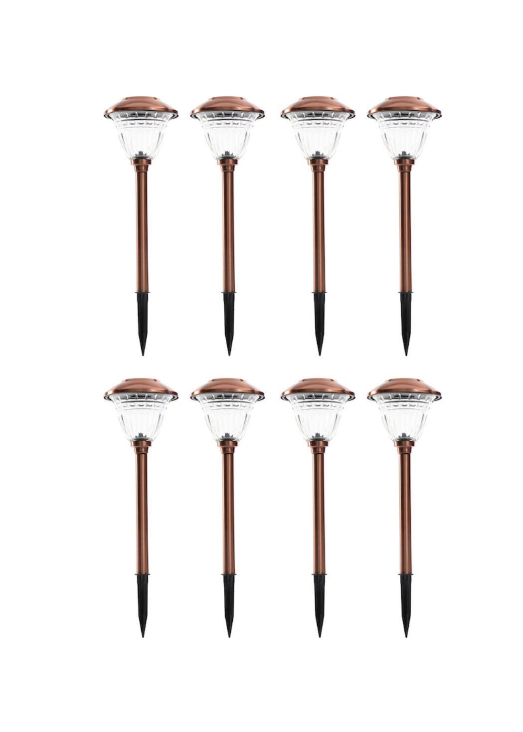 Energizer 10 Pack Solar Pathway LED Lights Outdoor ( Copper )