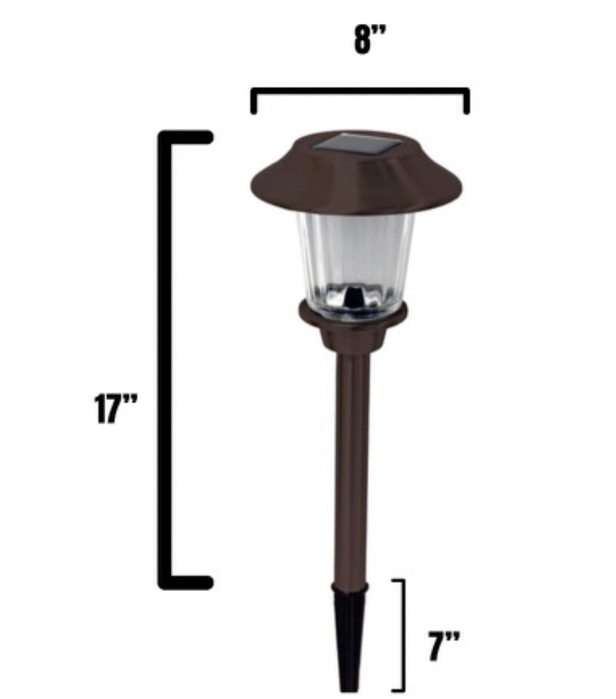 SmartYard Bronze 8-Piece Large Solar Pathway Lights - Changing Color Model SGL-13119