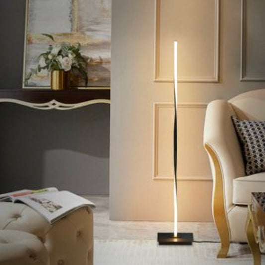 Modern LED Floor Lamp for Living Room Bright Lighting - 48" Tall Light-Dimmable