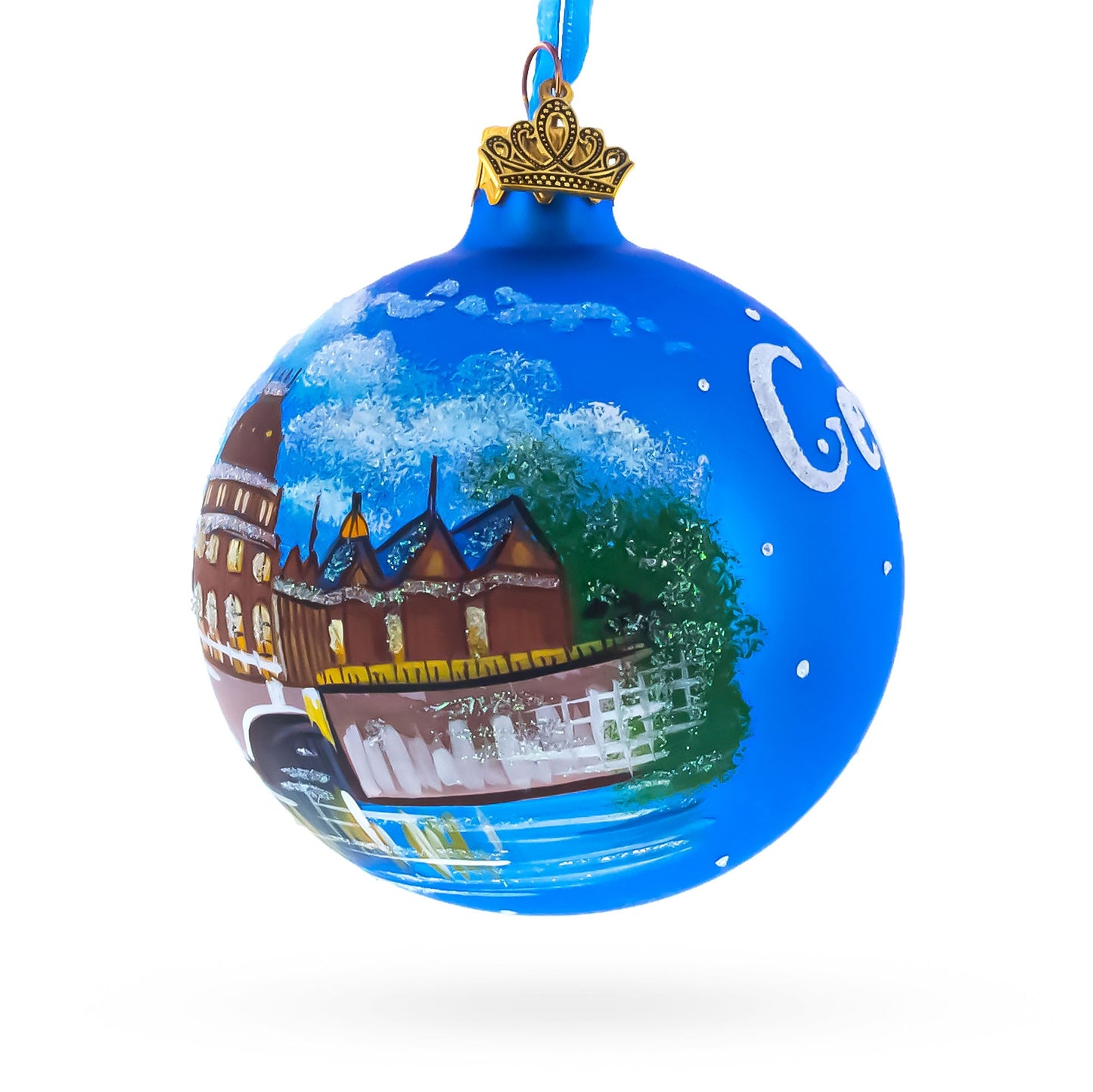 Berlin, Germany Glass Ball Christmas Ornament 3.25 Inches