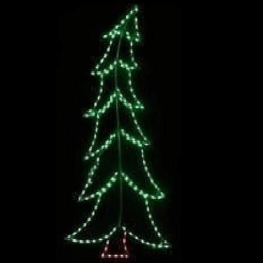 Large Tilted Christmas Tree