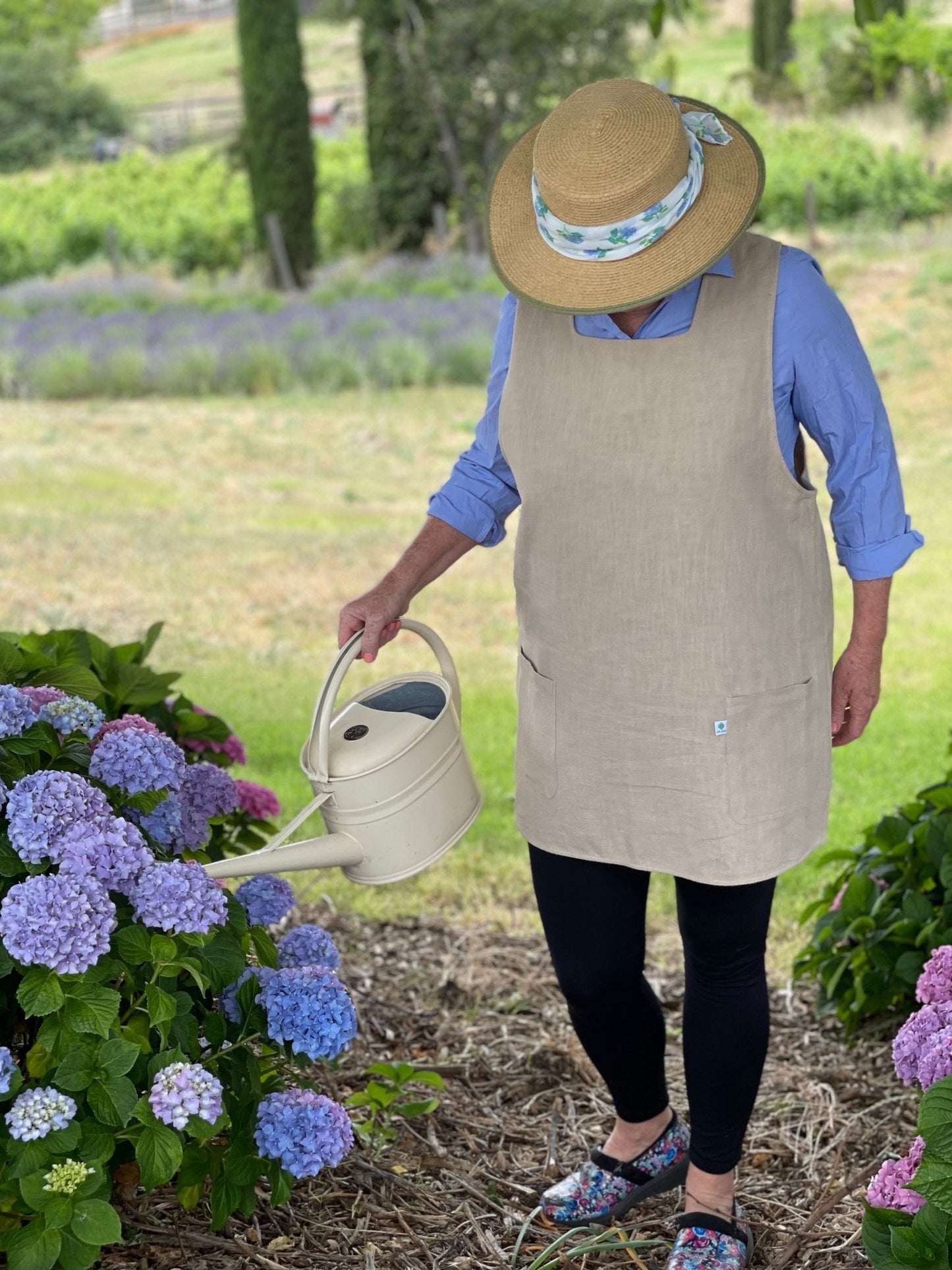 Linen Apron - French Style Crossback