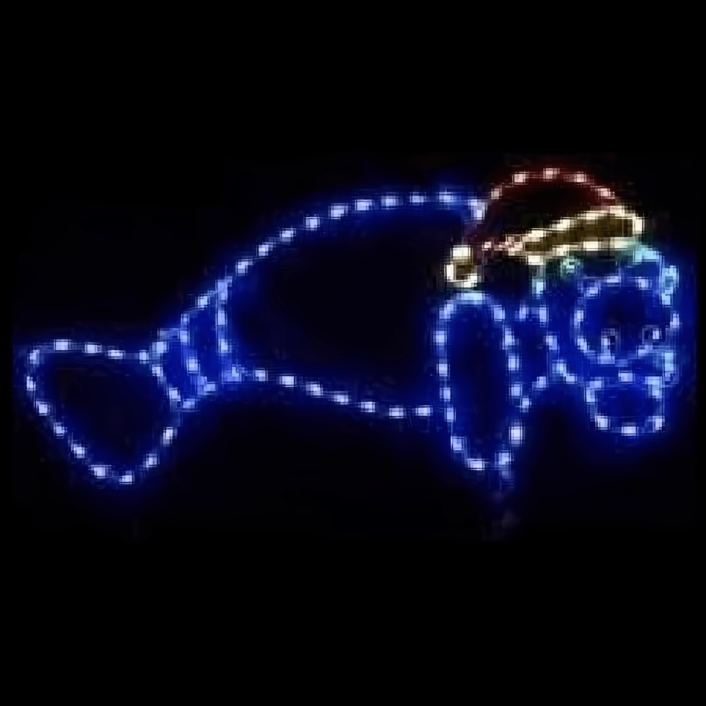 Manatee with Santa Hat