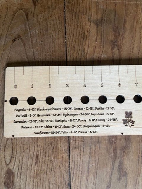 Maple Seed and Bed Ruler - Made in US with American Maple