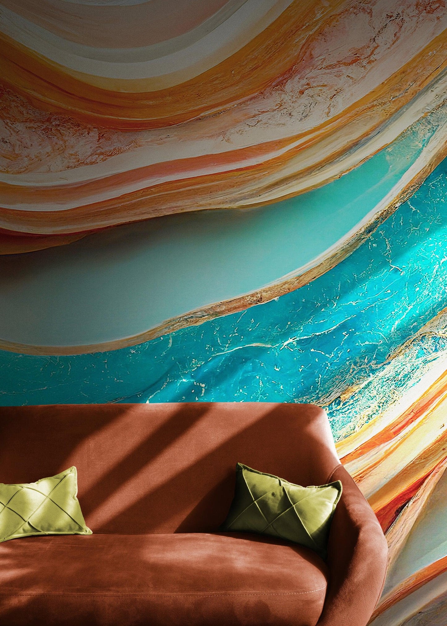 Colorful Marble Slate Wallpaper Mural. #6737