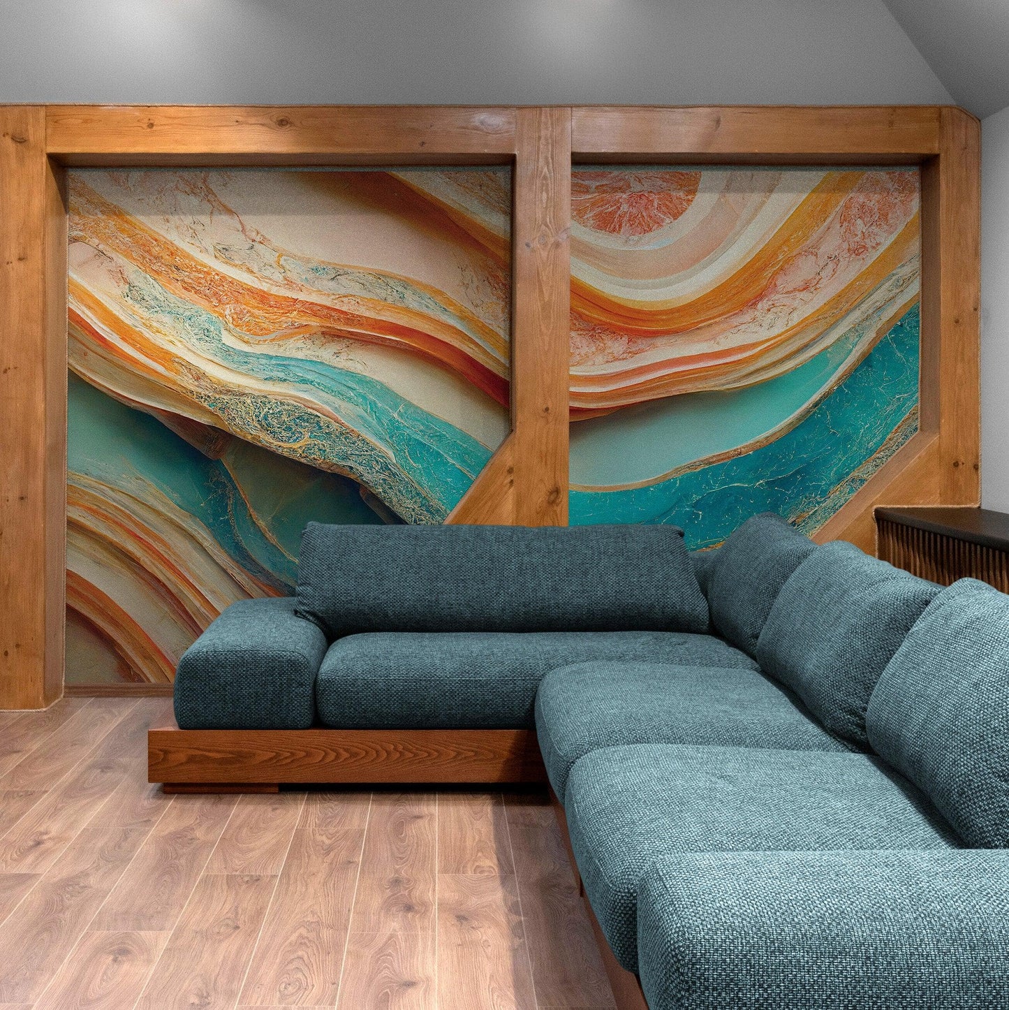 Colorful Marble Slate Wallpaper Mural. #6737