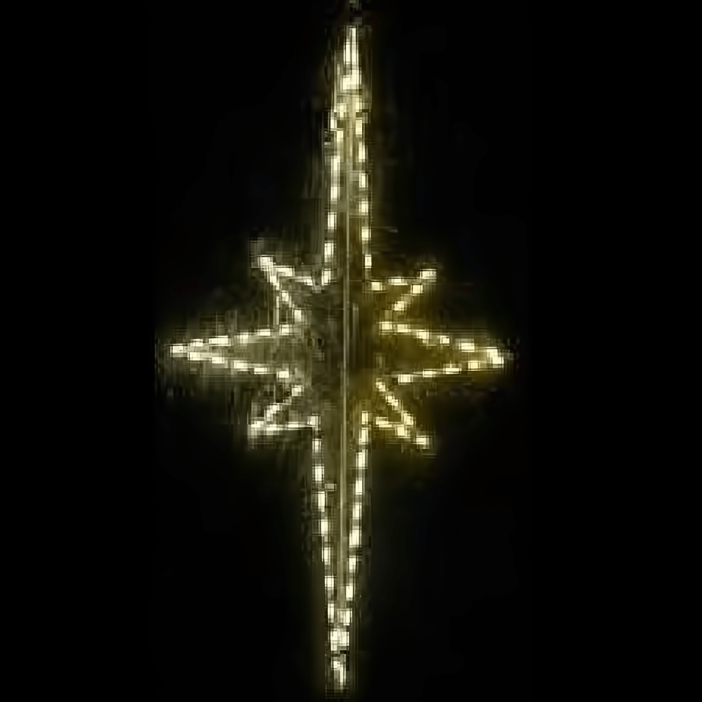 Nativity Star Large Hanging