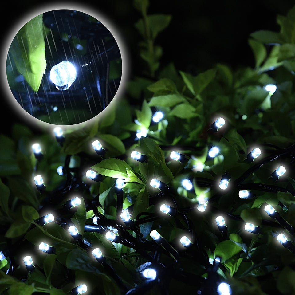 33Ft Solar Led string light 100LED Light-Green Wire