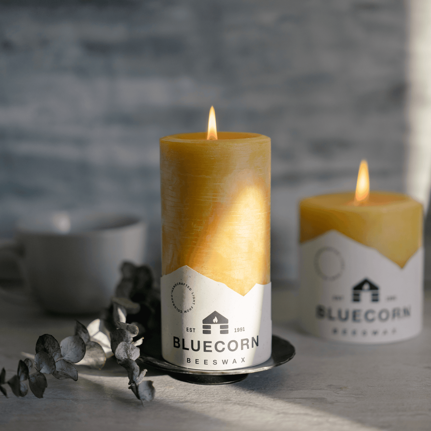 Pure Beeswax Pillar Candles