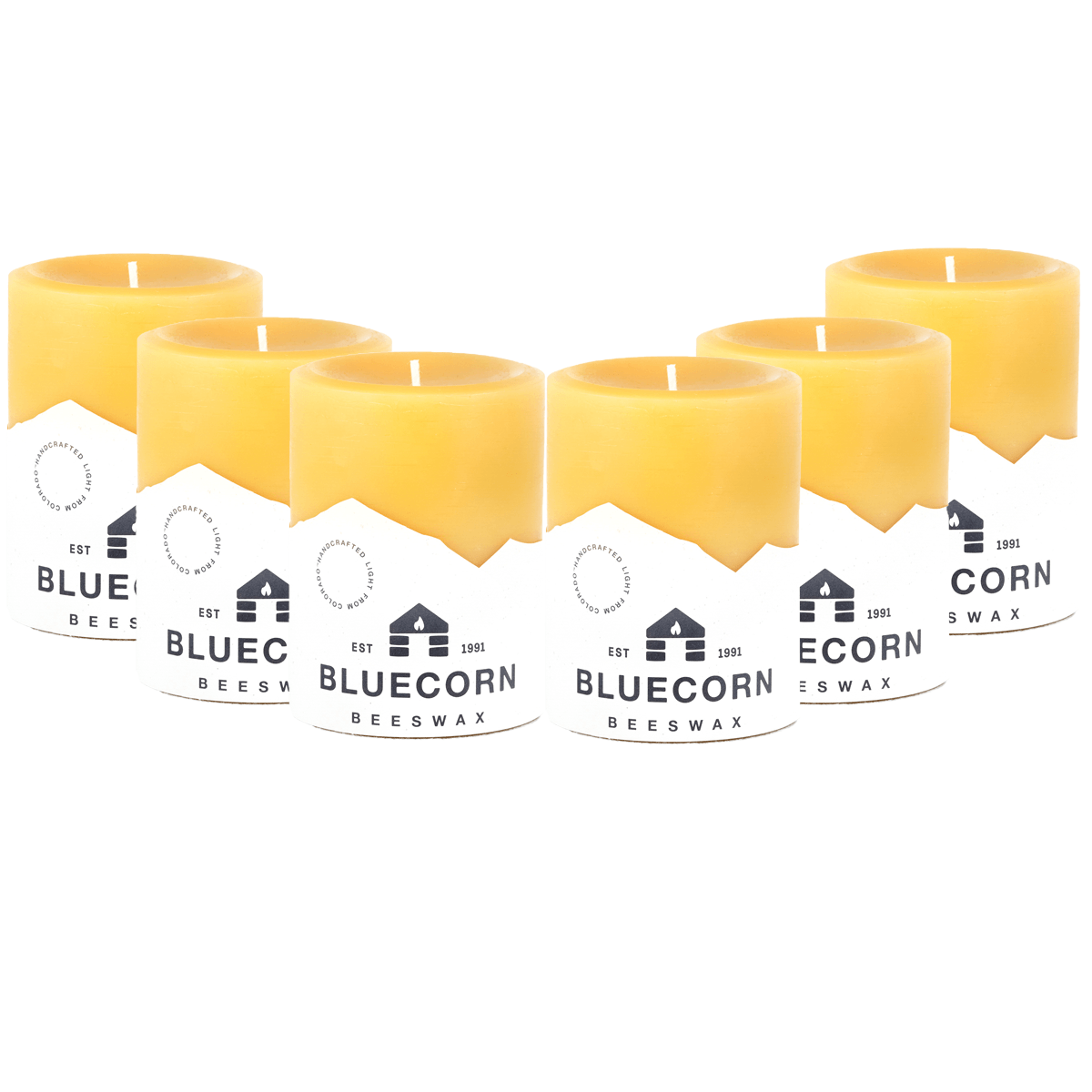 Pure Beeswax Pillar Candles