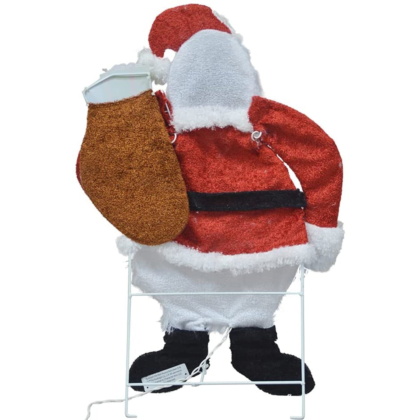 ProductWorks 24 Inch Santa Bumble Pre-Lit Christmas Yard Ornament Holiday Decor