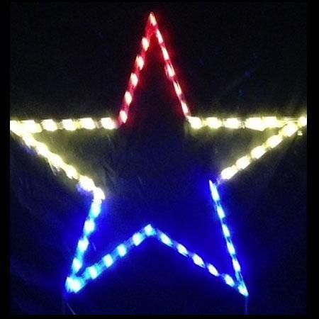 Red, White and Blue Star