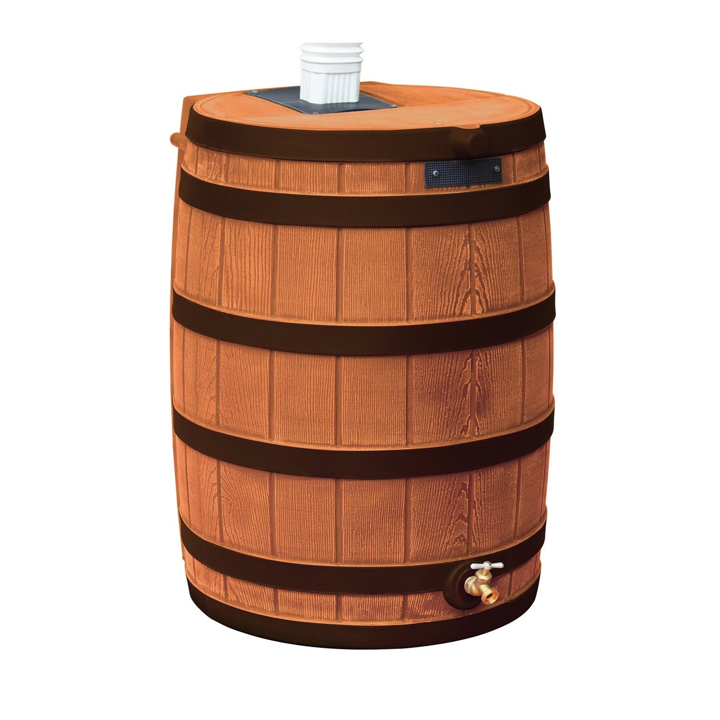 Good Ideas Rain Wizard Rain Collection Rain Barrel Darkened Ribs, Terra Cotta