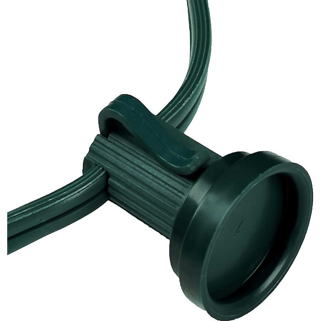 Safe-T Caps Socket Cap Covers for C7 and C9 Bulbs Stringers, Green, Pack of approximately 100