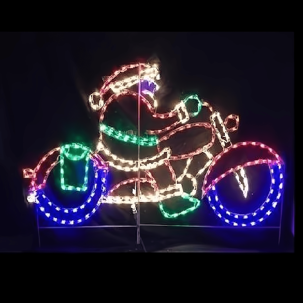 Santa on Motorcycle