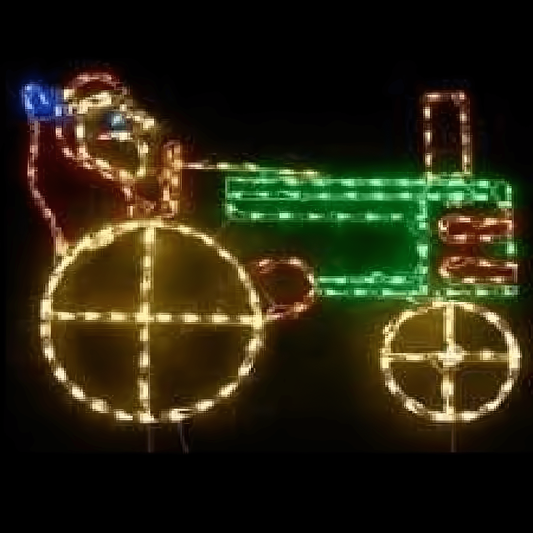 Santa on Tractor