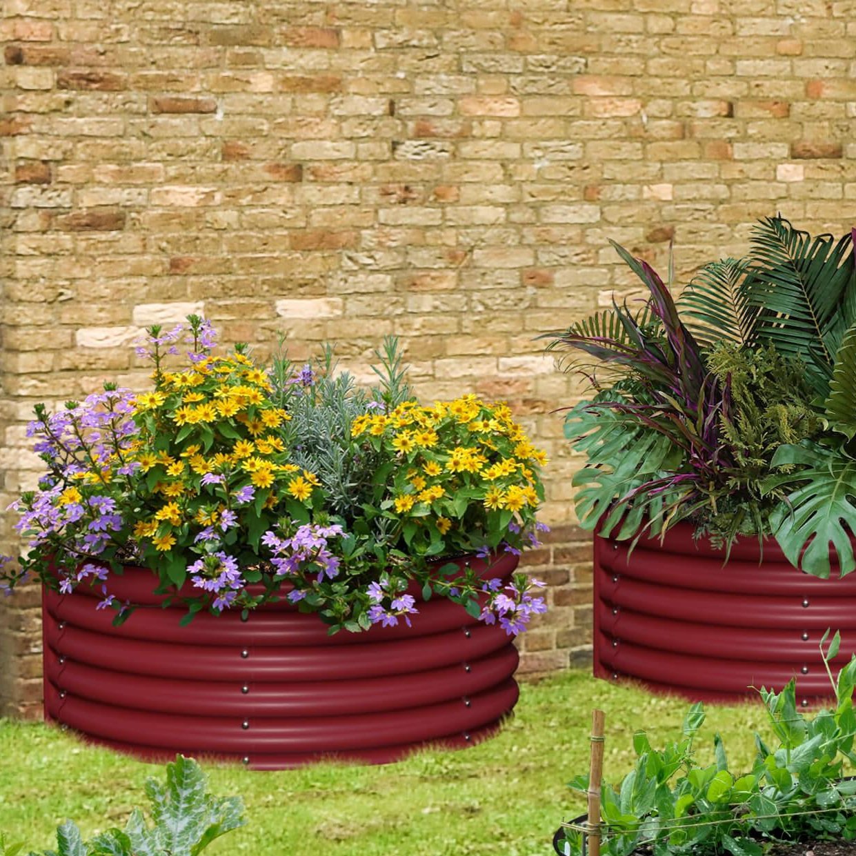 Olle Gardens 17" Tall Decorative Semi-circle Raised Garden Bed