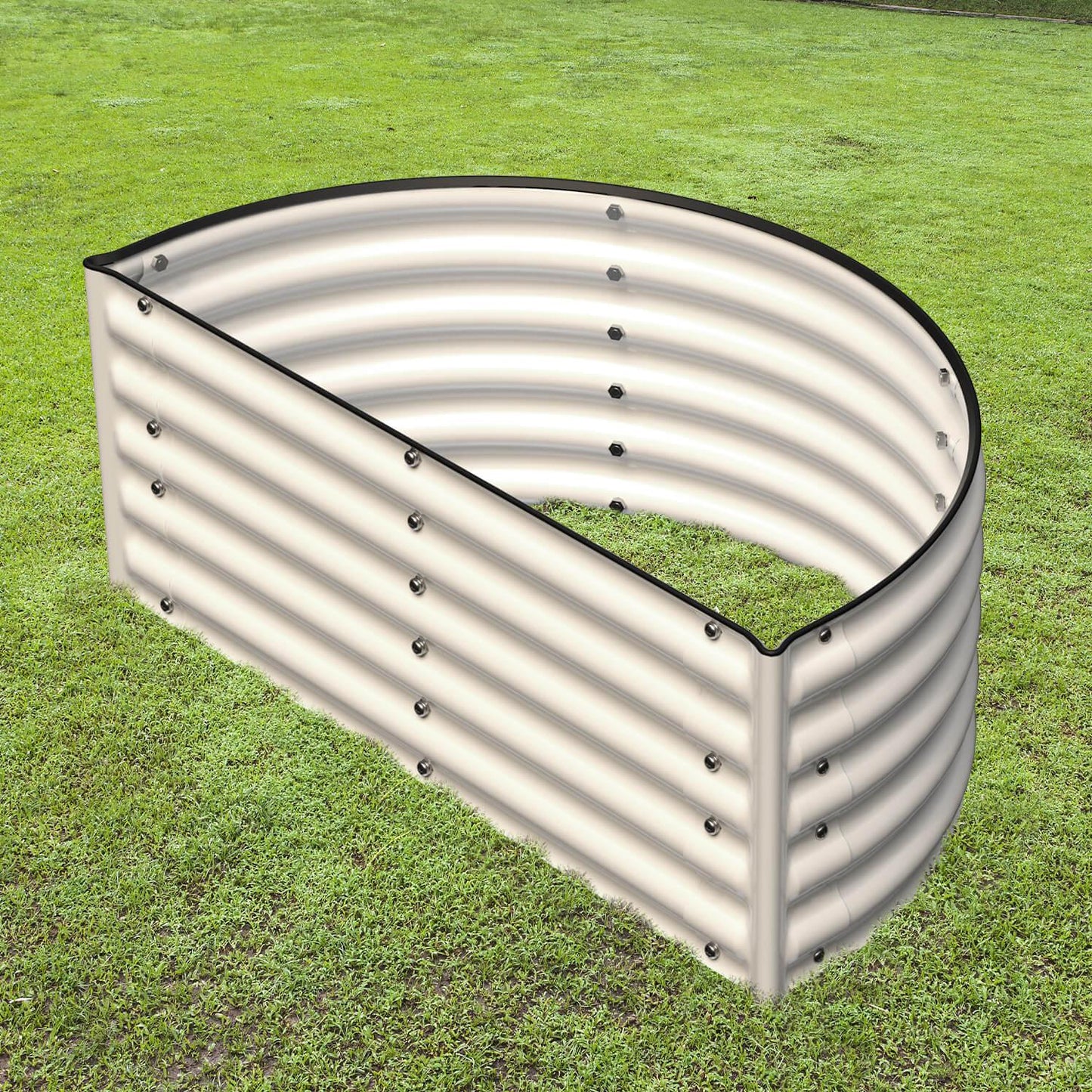 Olle Gardens 17" Tall Decorative Semi-circle Raised Garden Bed