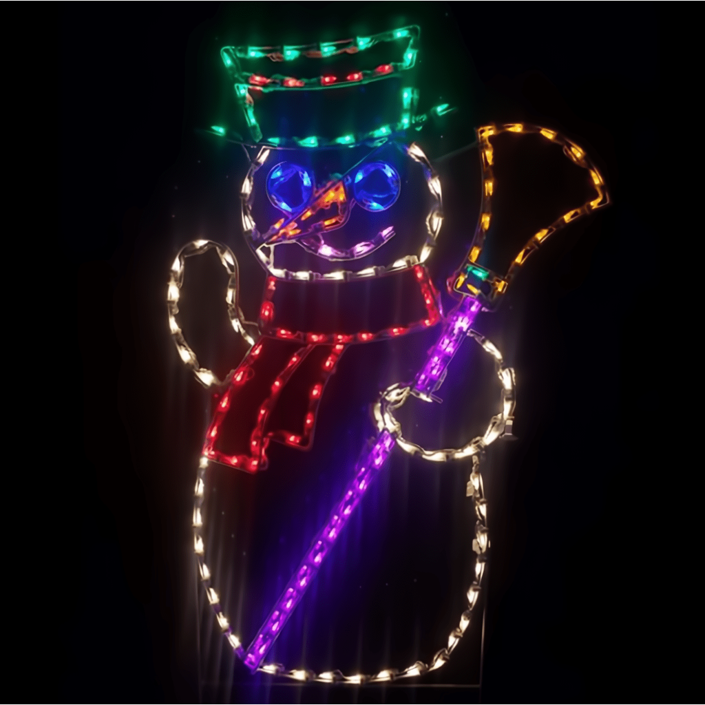 Snowman with Broom