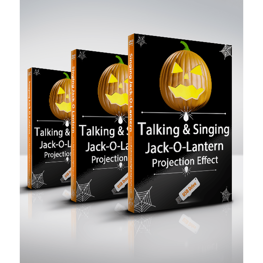 Talking and Singing Pumpkins / Jack,O,Lanterns, Projection Effect, USB Version