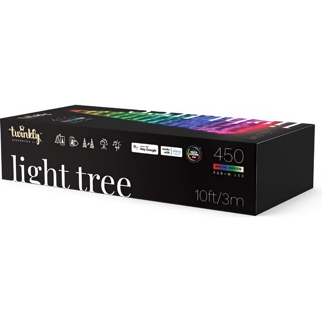 Twinkly App Controlled RGBW 3D Light Show Tree, 450 Bulbs, 10 Feet Tall