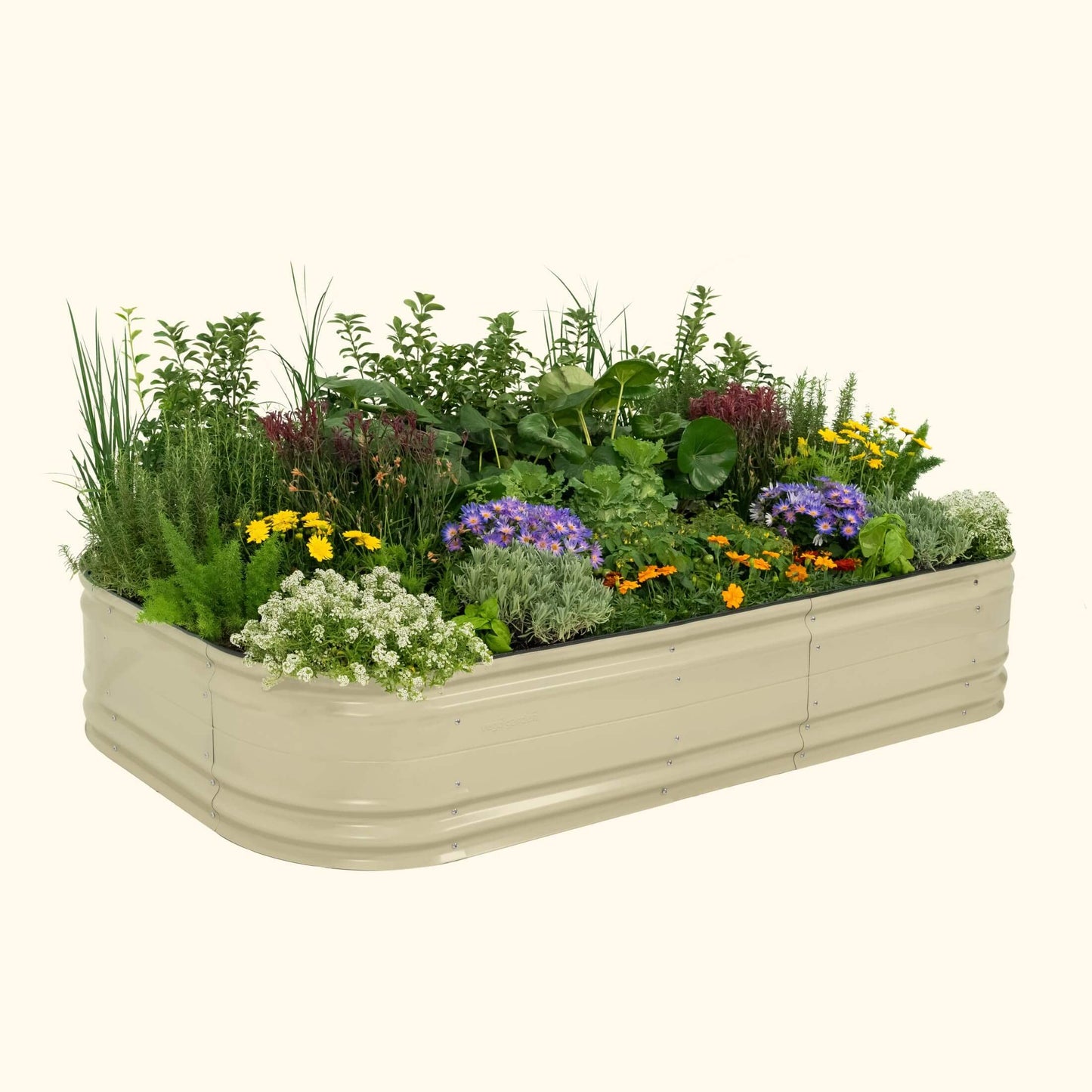 17" Tall 10 In 1 Jumbo Novel Modular Metal Raised Garden Bed Kit