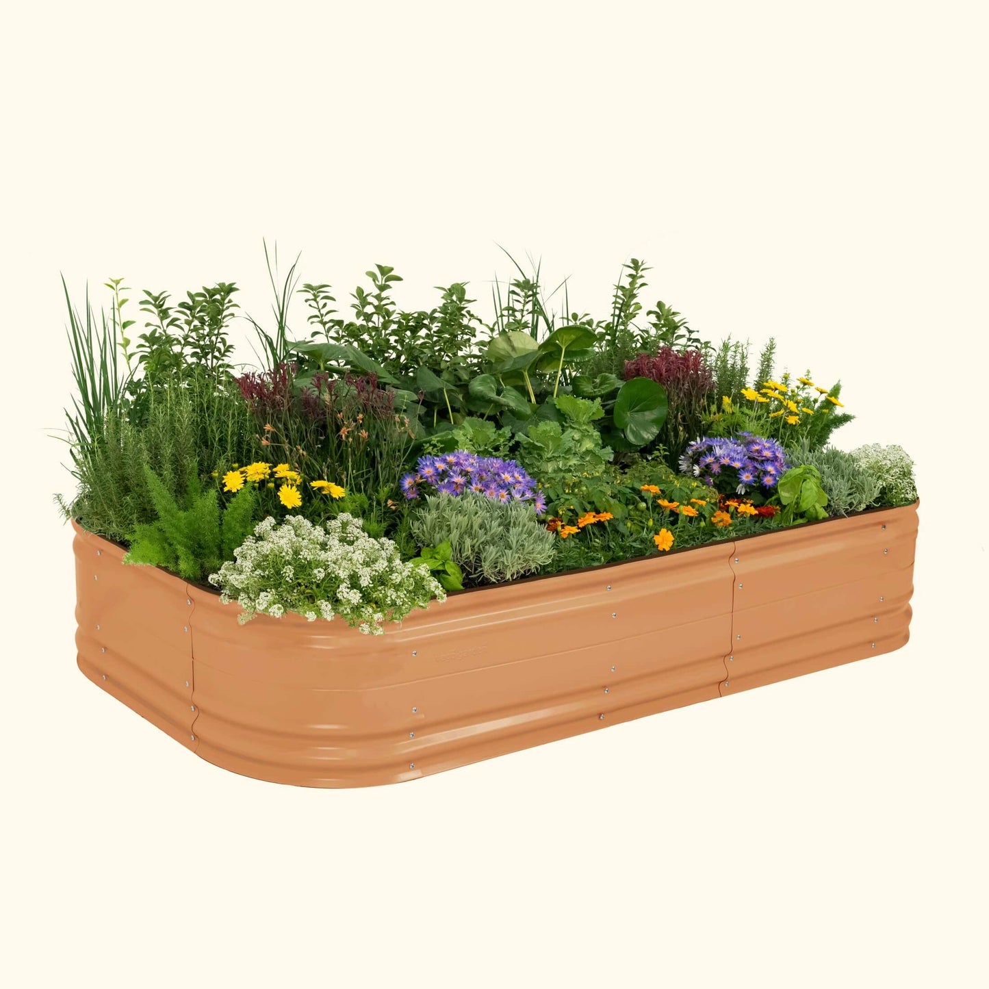 17" Tall 10 In 1 Jumbo Novel Modular Metal Raised Garden Bed Kit