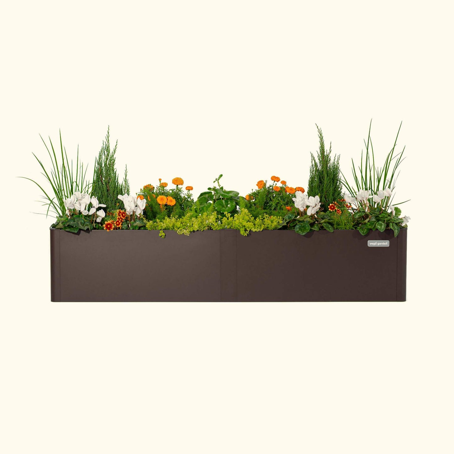 17" Tall Modern 42" x 83" Metal Raised Garden Bed