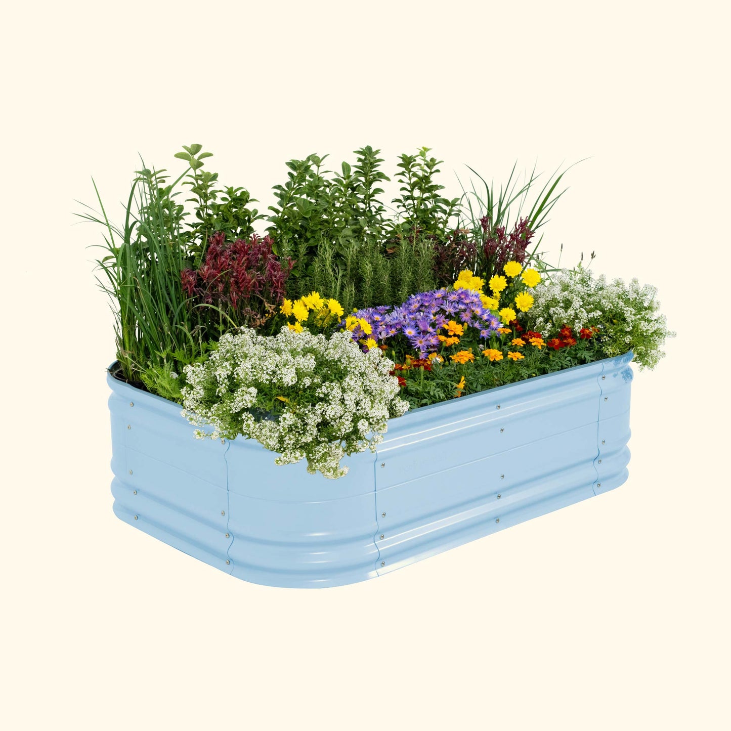 17" Tall 6 In 1 Medium Novel Modular Metal Raised Garden Bed Kit