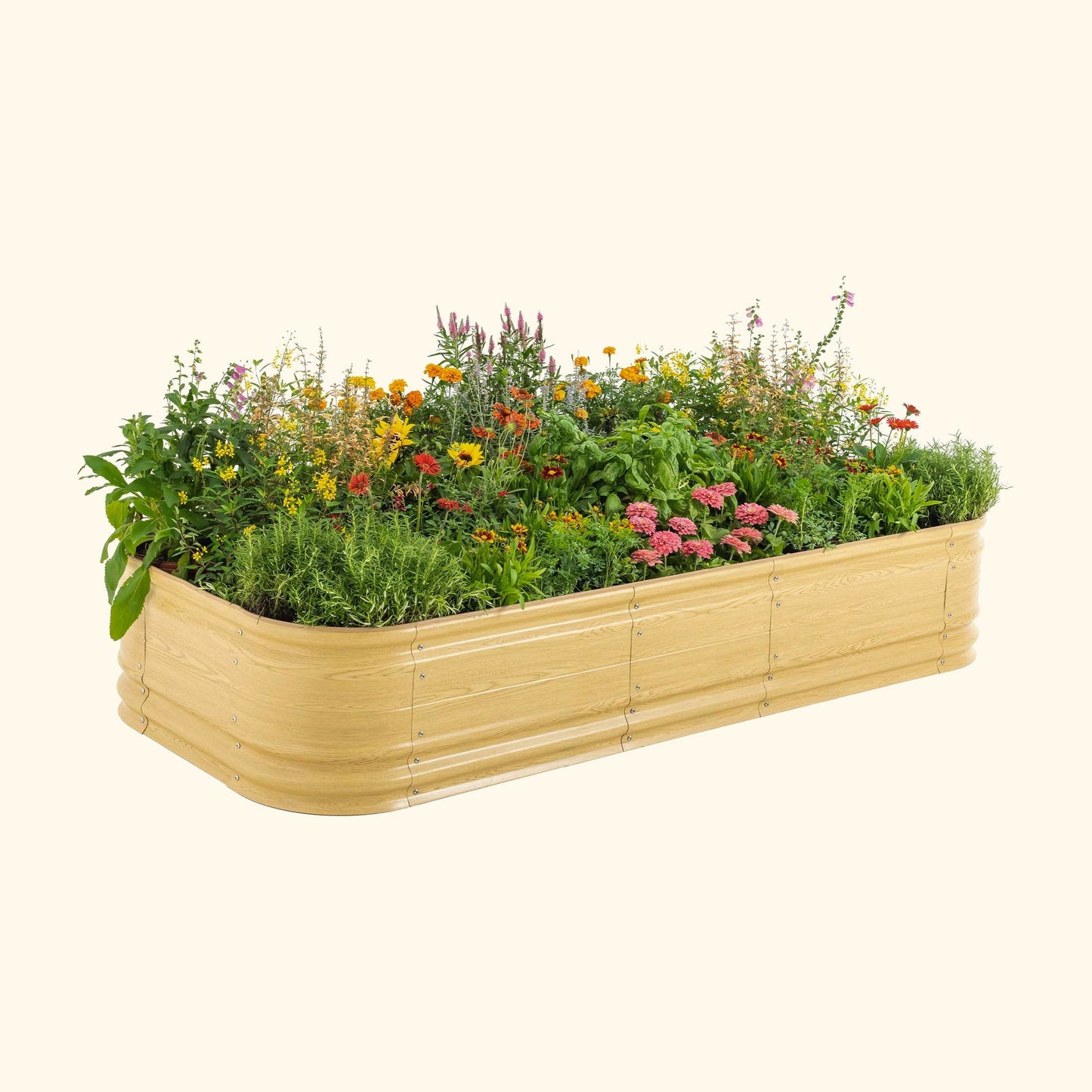 17" Tall 10 In 1 Jumbo Novel Modular Metal Raised Garden Bed Kit