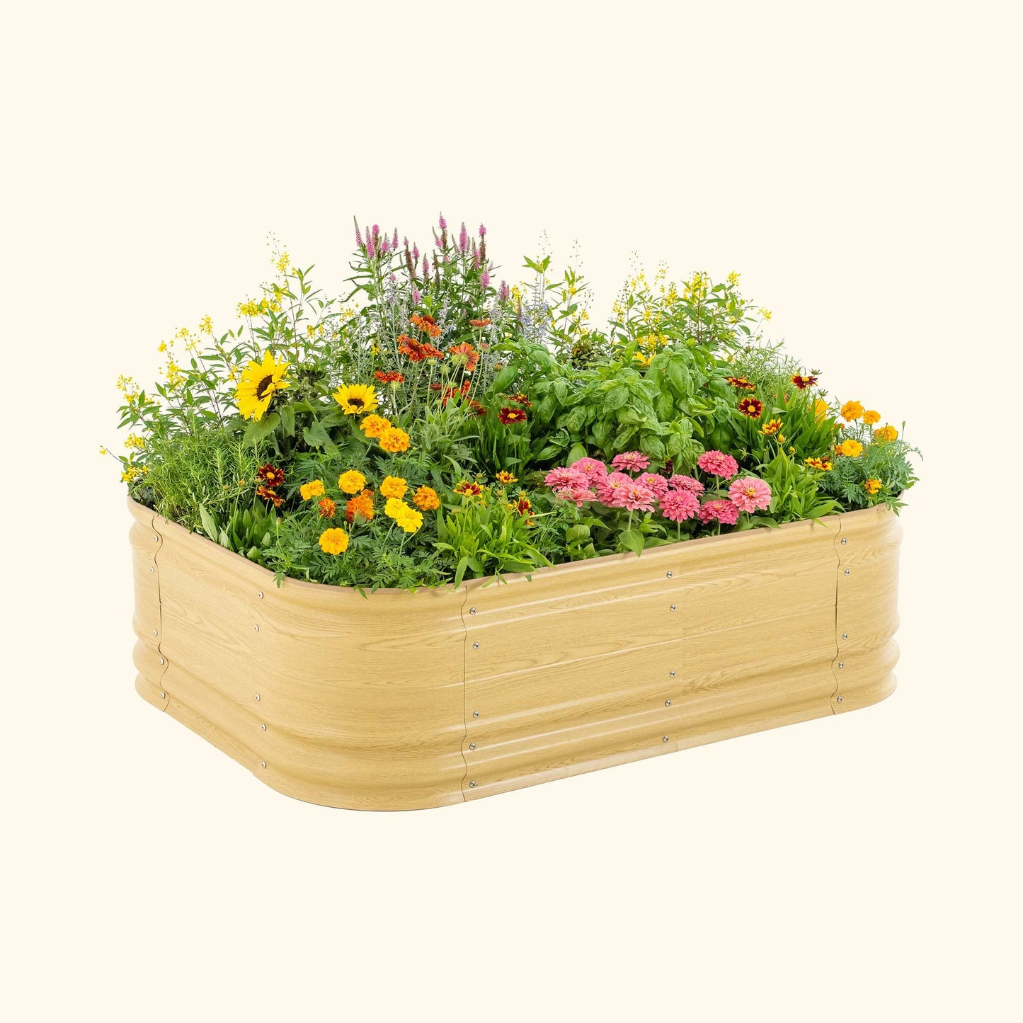 17" Tall 6 In 1 Medium Novel Modular Metal Raised Garden Bed Kit