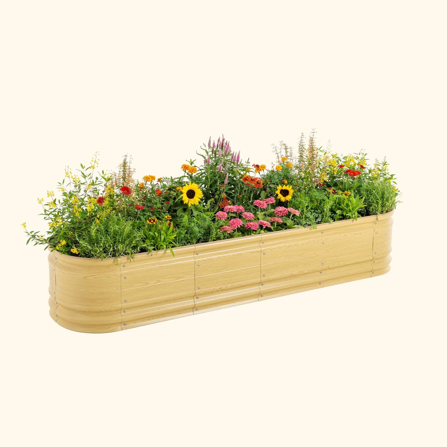 17" Tall 9 In 1 Large Novel Modular Metal Raised Garden Bed Kit