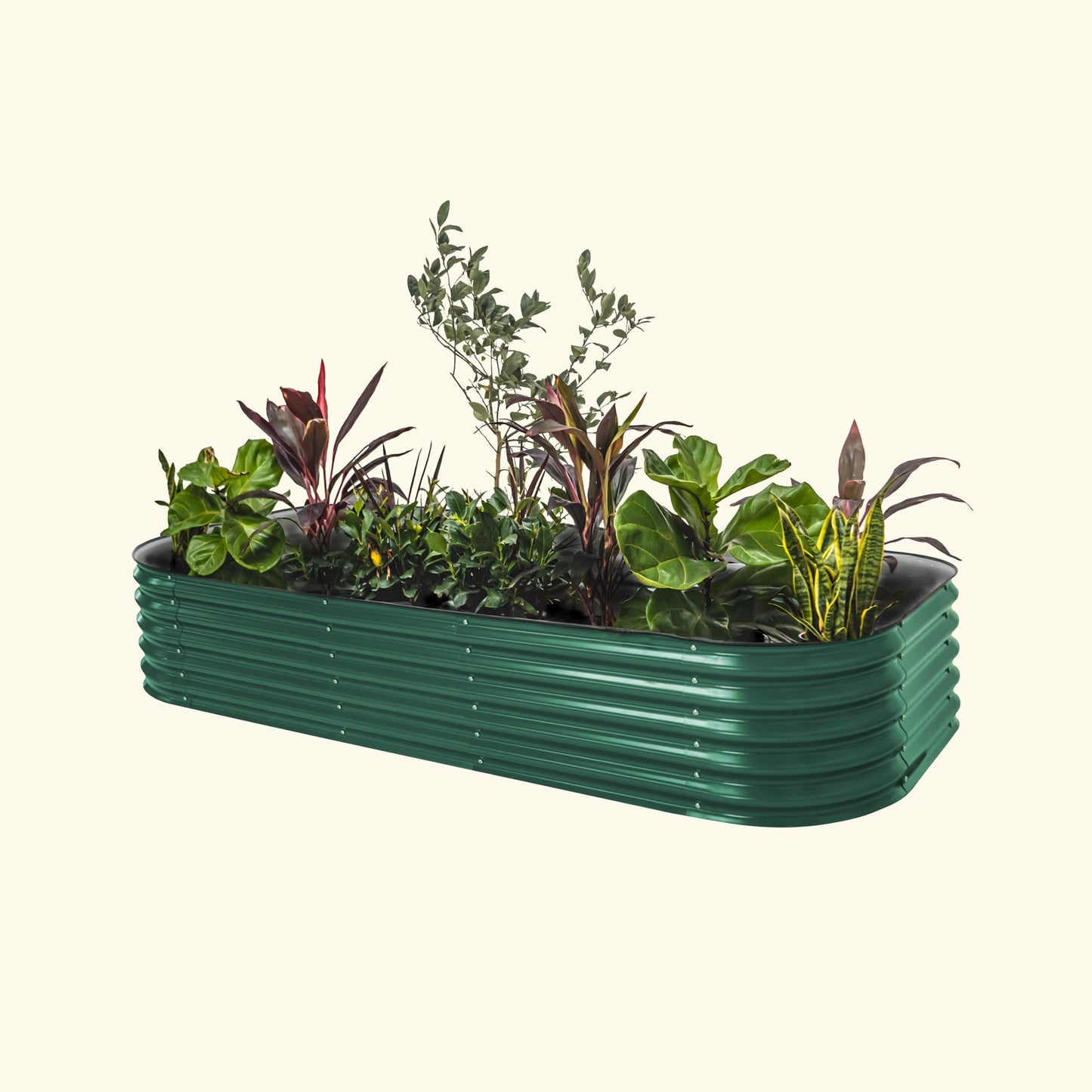 17" Tall 10 In 1 Jumbo Modular Metal Raised Garden Bed Kit