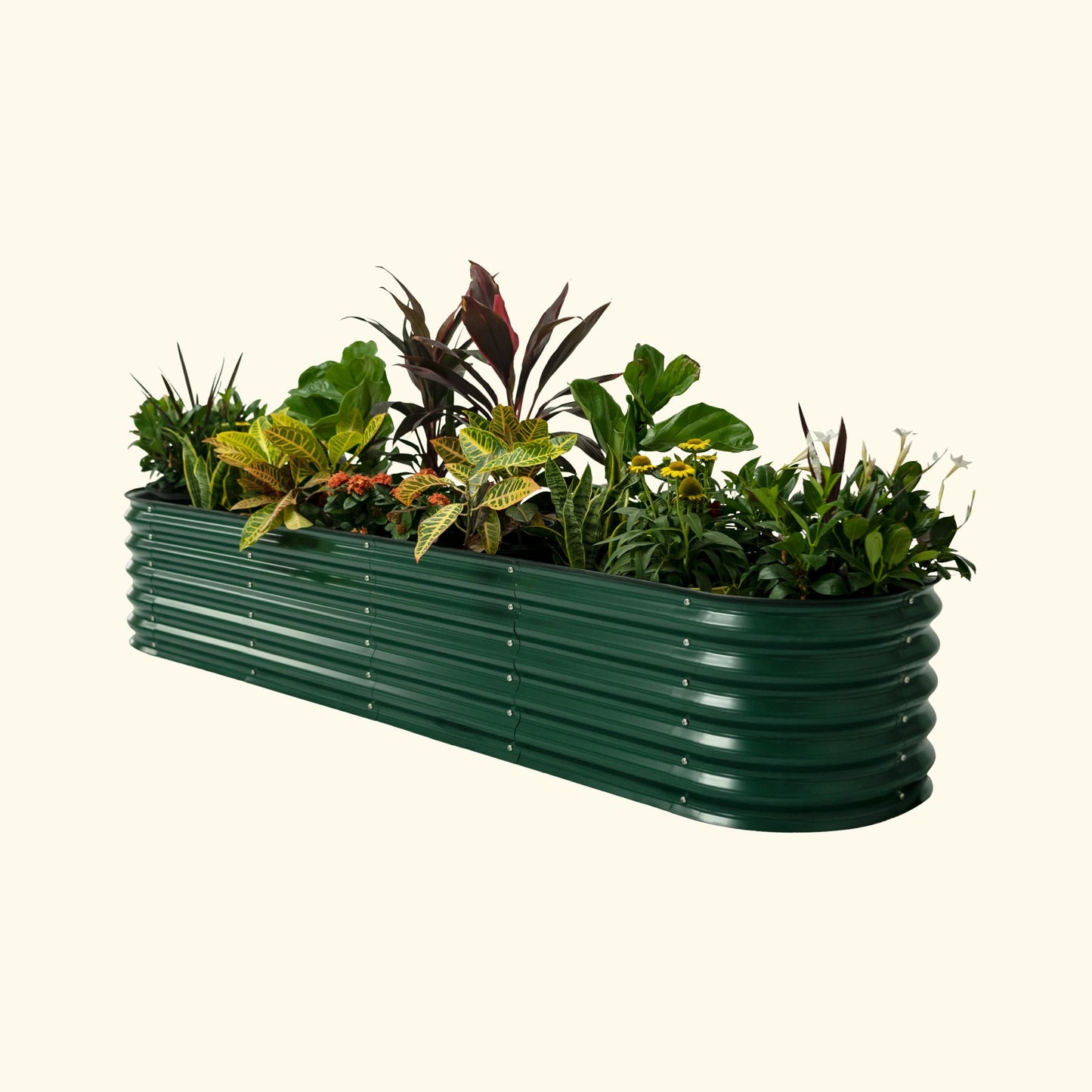 17" Tall 9 In 1 Large Modular Metal Raised Garden Bed Kit