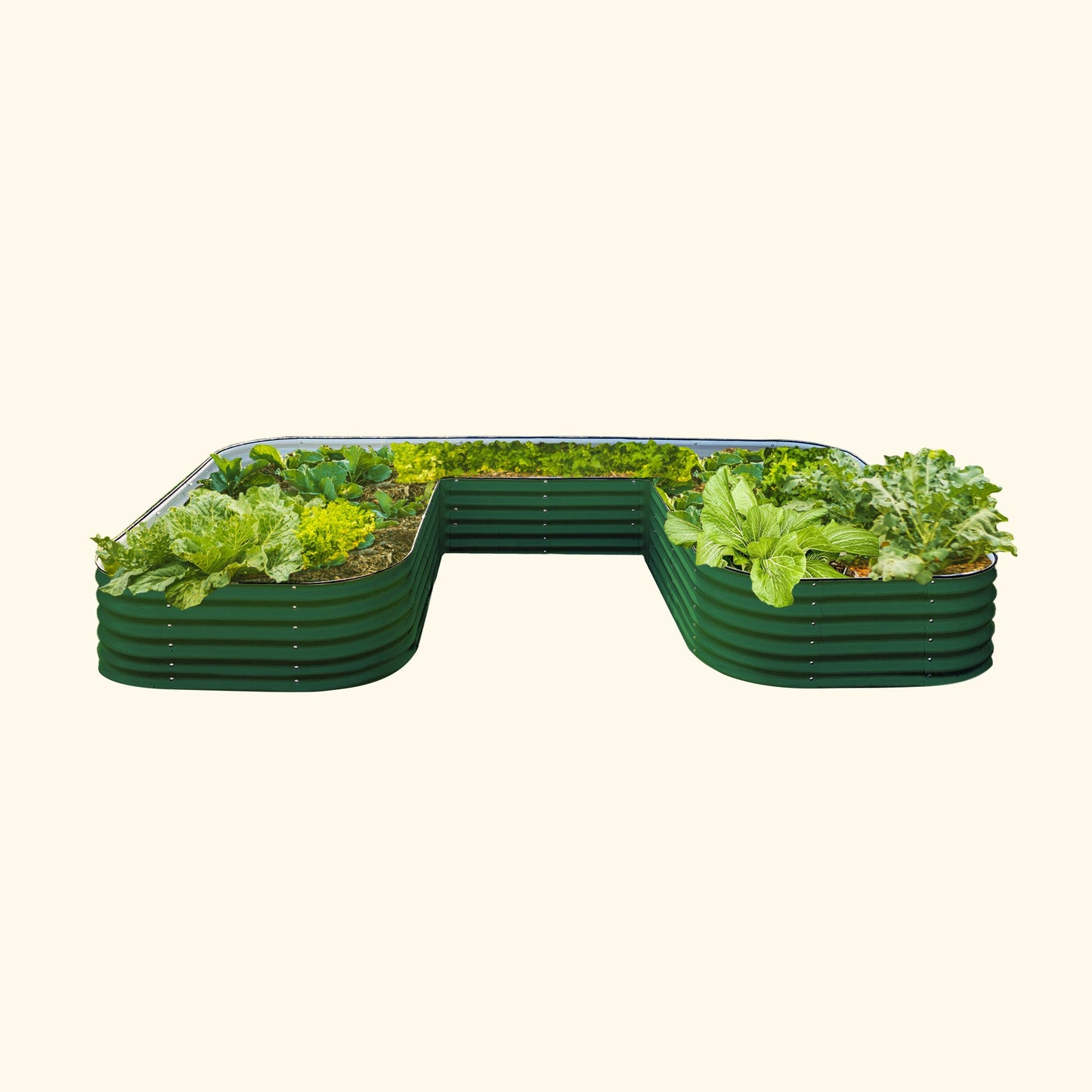 17" Tall U-Shaped Raised Garden Bed Kit - Jumbo Size