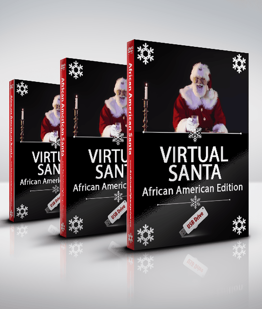 Virtual Santa, African American Edition, Projection Effect, USB Version